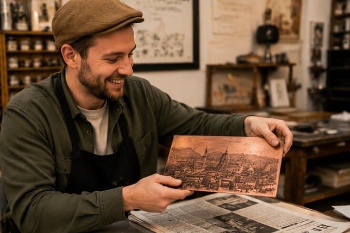 Etching Workshop Experience with Local Craftsman in Florence