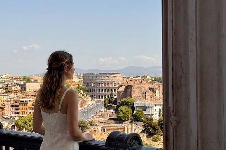 Rome: Vittoriano access, 360° Panoramic Terrace via Elevator