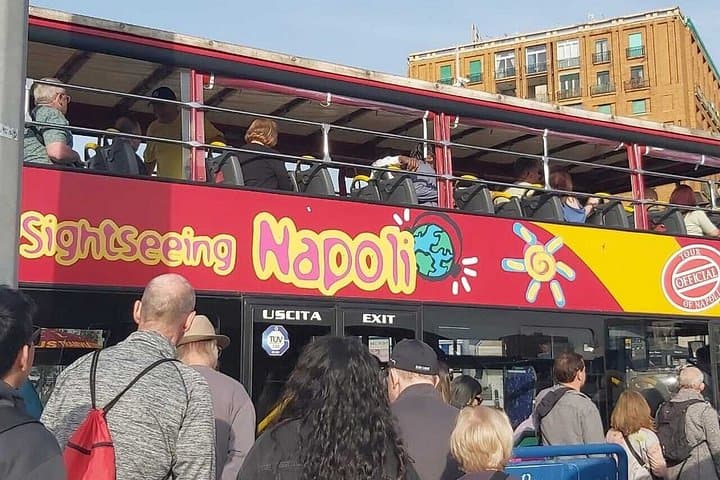 Naples from the hills to the center and Hop-On Hop-Off Bus Ticket