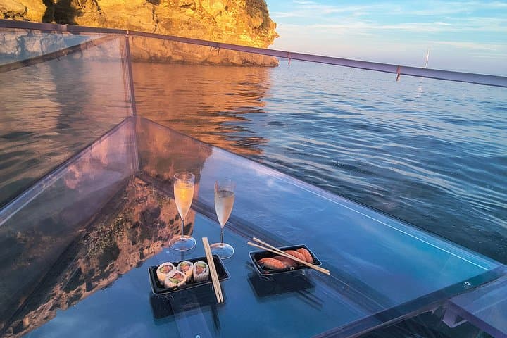 Ischia The Green Cave with Miramar the Transparent boat