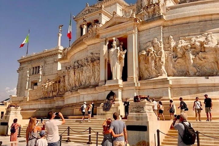 Rome: Vittoriano access, 360° Panoramic Terrace via Elevator