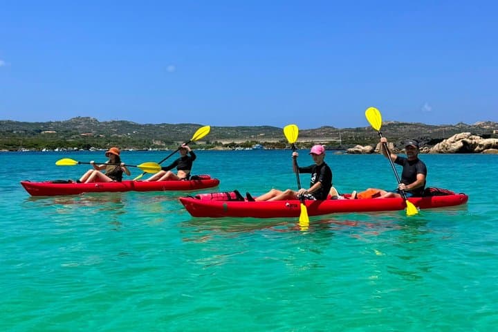Kayak Tour to Maddalena and Caprera + Snorkeling and Typical Aperitif