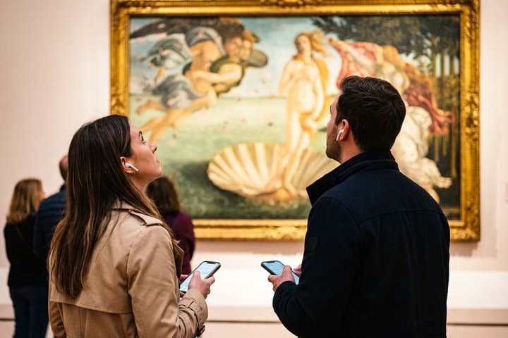Uffizi Gallery Reserved Entry Ticket with Audio Guide App