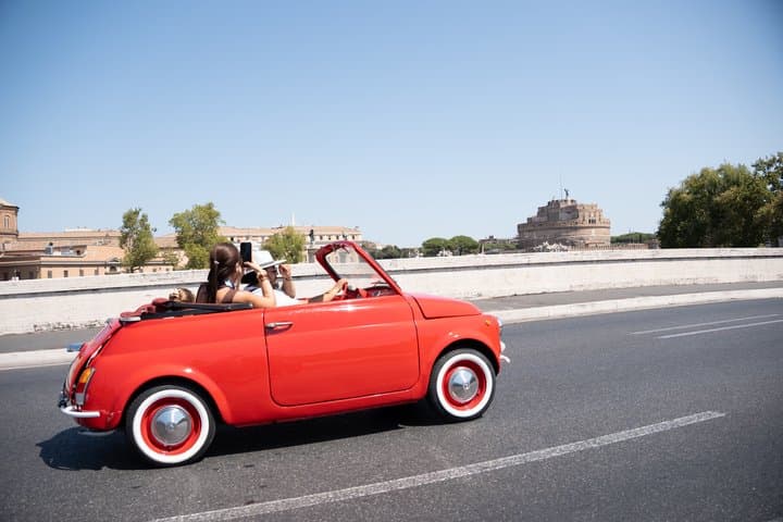 Private Convertible Fiat 500 Tour of Rome with Photoshoot