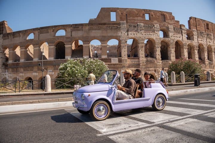 Cabriolet Vintage Fiat 500 City tour with Photoshoot
