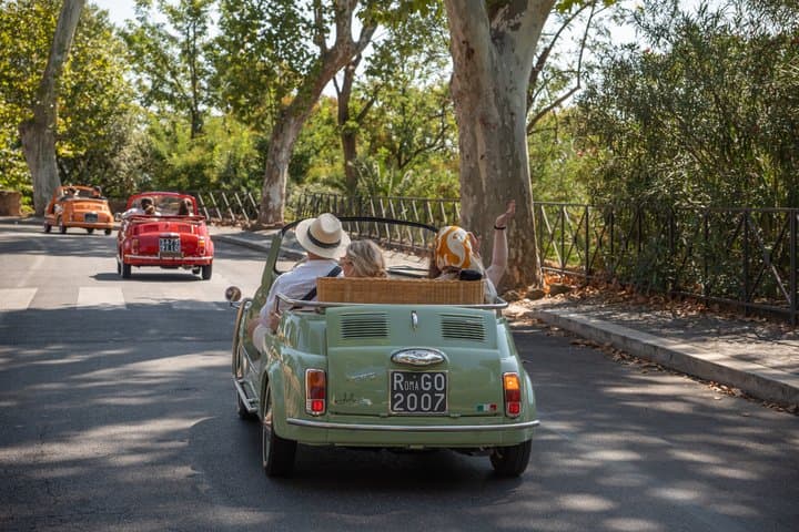 Cabriolet Vintage Fiat 500 City tour with Photoshoot