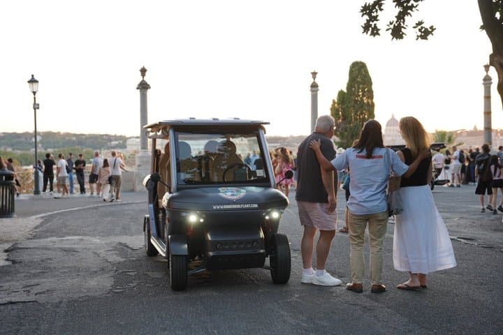 Rome Sunset Golf Cart Tour with Free Spritz