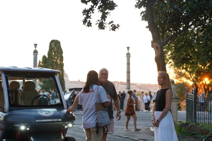 Rome Sunset Golf Cart Tour with Free Spritz